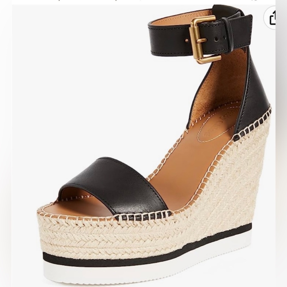 See by Chloe Glyn Espadrille in Black - Size 38